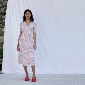 Rouje Gabin Dress Ivory Double Hearts Print